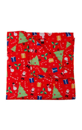 Pochette de Noël Rouge Festif 