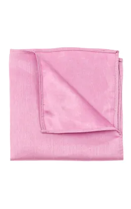 Pochette en doupion rose