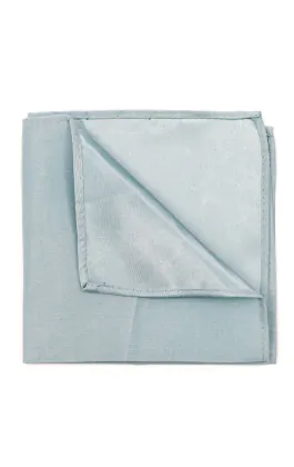 Pochette en doupion bleu poudré