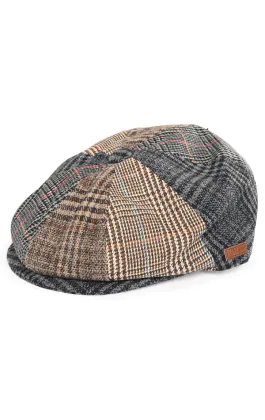 Casquette Gavroche 8 Pièce Tweed Patch Multicolore