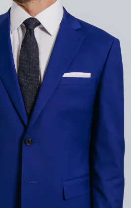 Veste de costume bleu vif