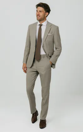 Veste de costume à carreaux naturels