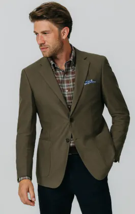 Veste en moleskine olive