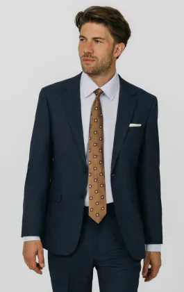 Veste de costume tisséee en bleu