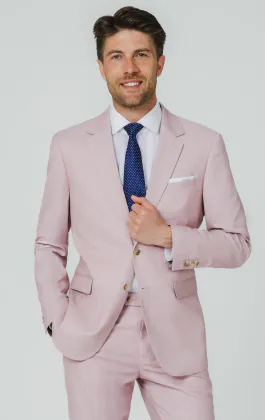 Veste de costume rose peau de requin