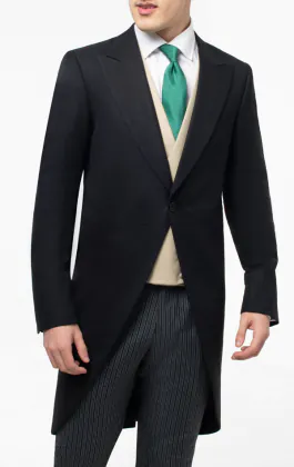 Jaquette herringbone noire