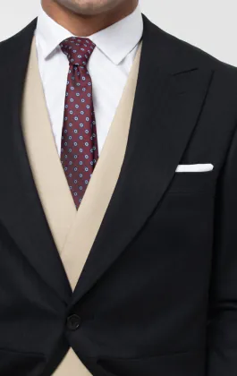 Jaquette chevrons noire