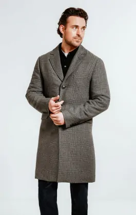 Manteau en tweed a carreaux clearance