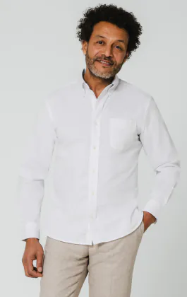 Chemise oxford blanche