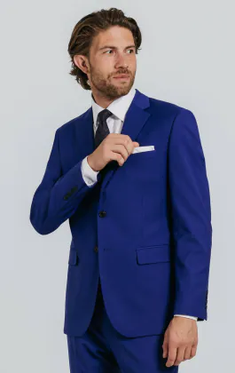 Costume bleu vif