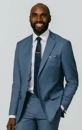 Costume en peau de requin bleu