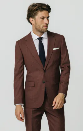 Costume tissée en bois de rose foncé