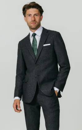 Costume tweed Donegal gris