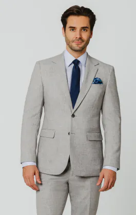 Costume en flanelle gris