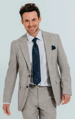 Costume en flanelle gris