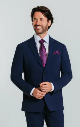 Costume bleu coupe slim