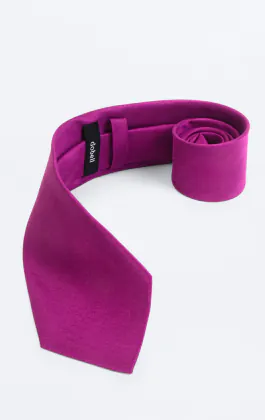 Cravate doupion violette