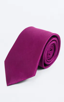 Cravate doupion violette
