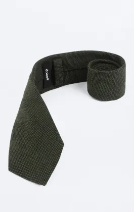 Cravate tissée verte