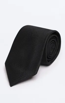 Cravate texturée à noir