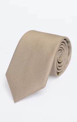 Cravate texturée à taupe