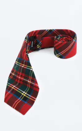 Cravate Rouge Tartan