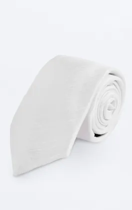 Cravate Doupion Blanche