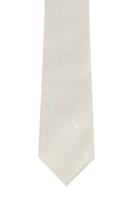 Cravate Cachemire Couleur Ivoire Pearl pour Garçon
