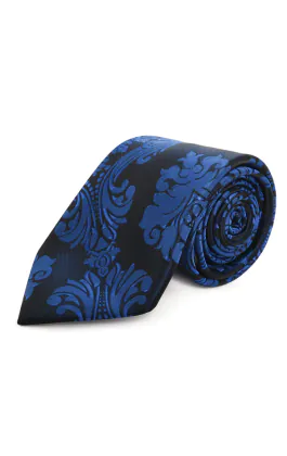 Cravate Jacquard Victorien Bleu