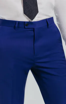 Pantalon bleu vif