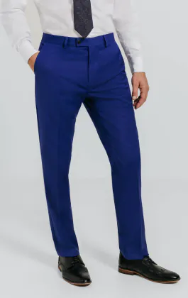 Pantalon bleu vif