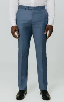Pantalon de costume en peau de requin bleu