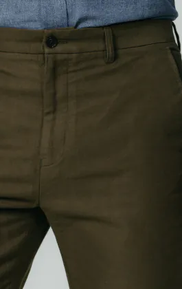 Pantalon en moleskine olive