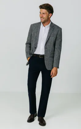 Pantalon en moleskine bleu marine