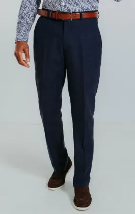 Pantalon en Lin Bleu Marine