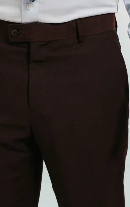 Pantalon de Costume Bordeaux