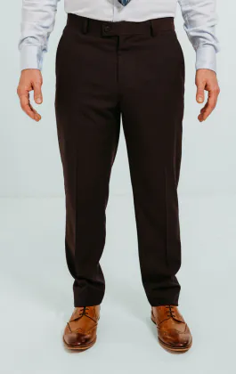 Pantalon de Costume Bordeaux