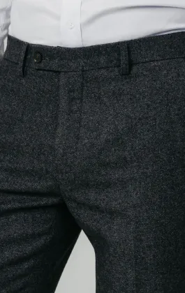 Pantalon tweed Donegal gris