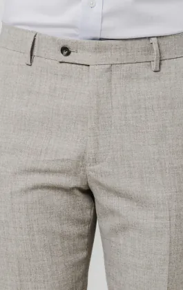 Pantalon de costume en flanelle gris