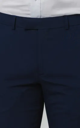 Pantalon de costume bleu coupe slim