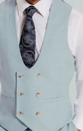 Gilet croisé bleu clair