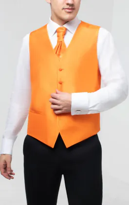 Gilet doupion orange