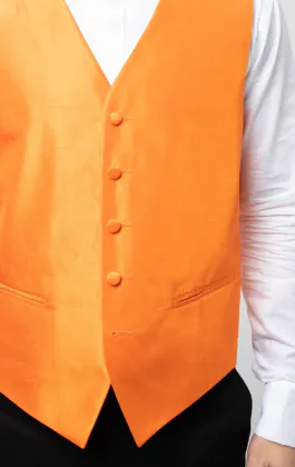 Gilet doupion orange