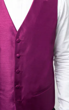 Gilet doupion violette