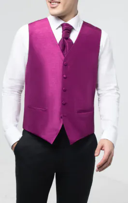 Gilet doupion violette