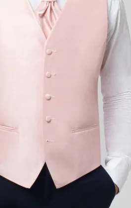Gilet doupion rose clair