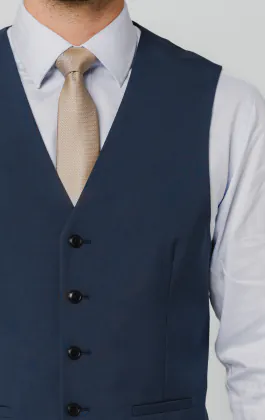 Gilet bleu moyen