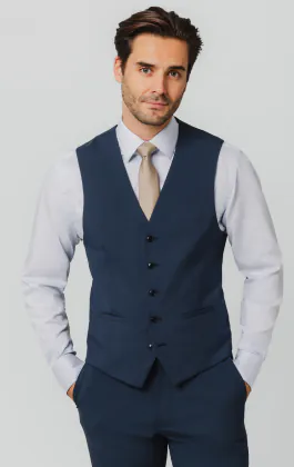 Gilet bleu moyen