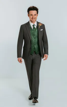 Gilet motif vert anglais