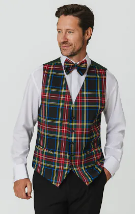 Gilet tartan vert